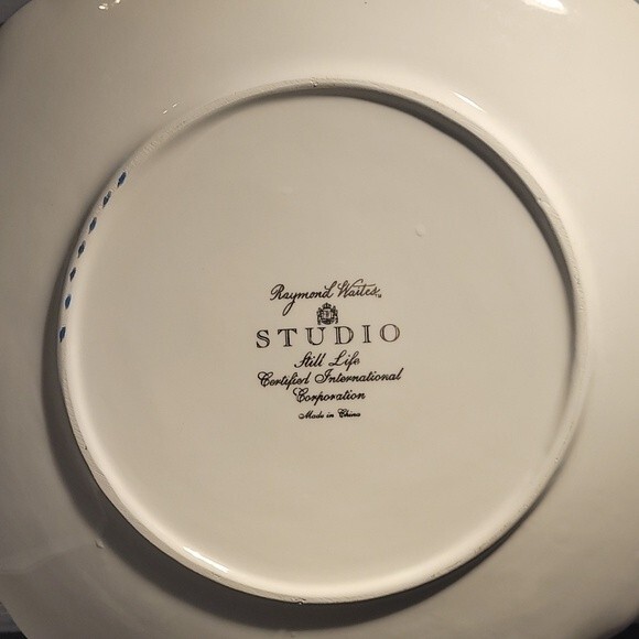 CERTIFIED INTERNATIONAL Dinner Plate Studio Still Life byartist Raymond Waites - Picture 5 of 6